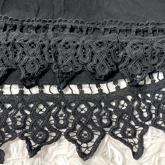 BLUE RAIN sleeveless dress lace at waist and hemline zip back partial lined sz S - Picture 7 of 11